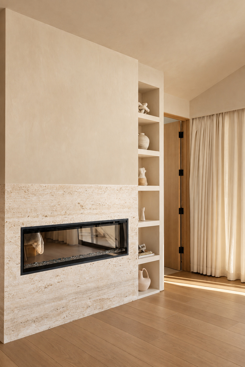 Integrated bedroom storage by DG Builders