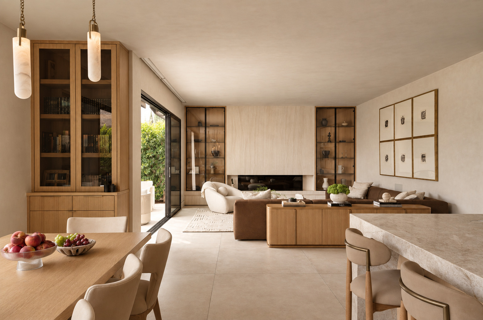 Kitchen and lounge connection by DG Builders