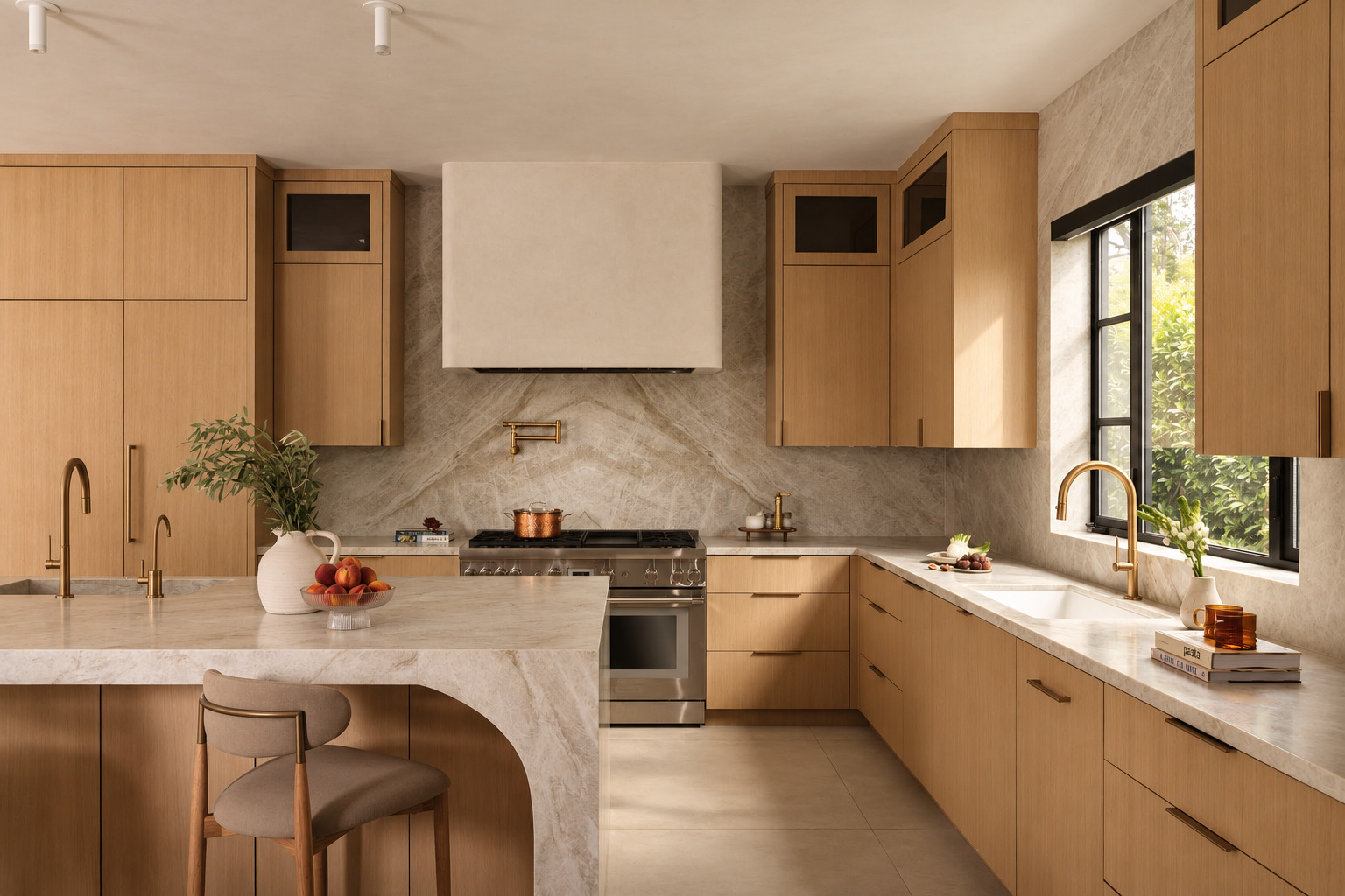 Custom oak kitchen by DG Builders