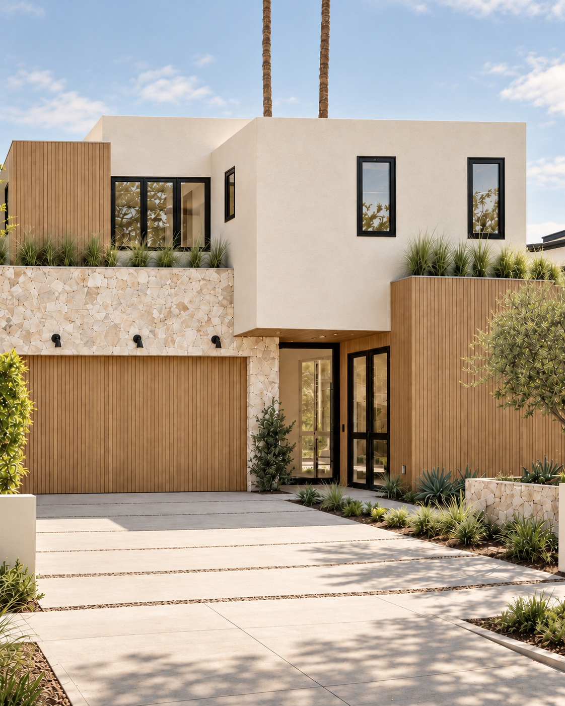 Courtyard entry by DG Builders