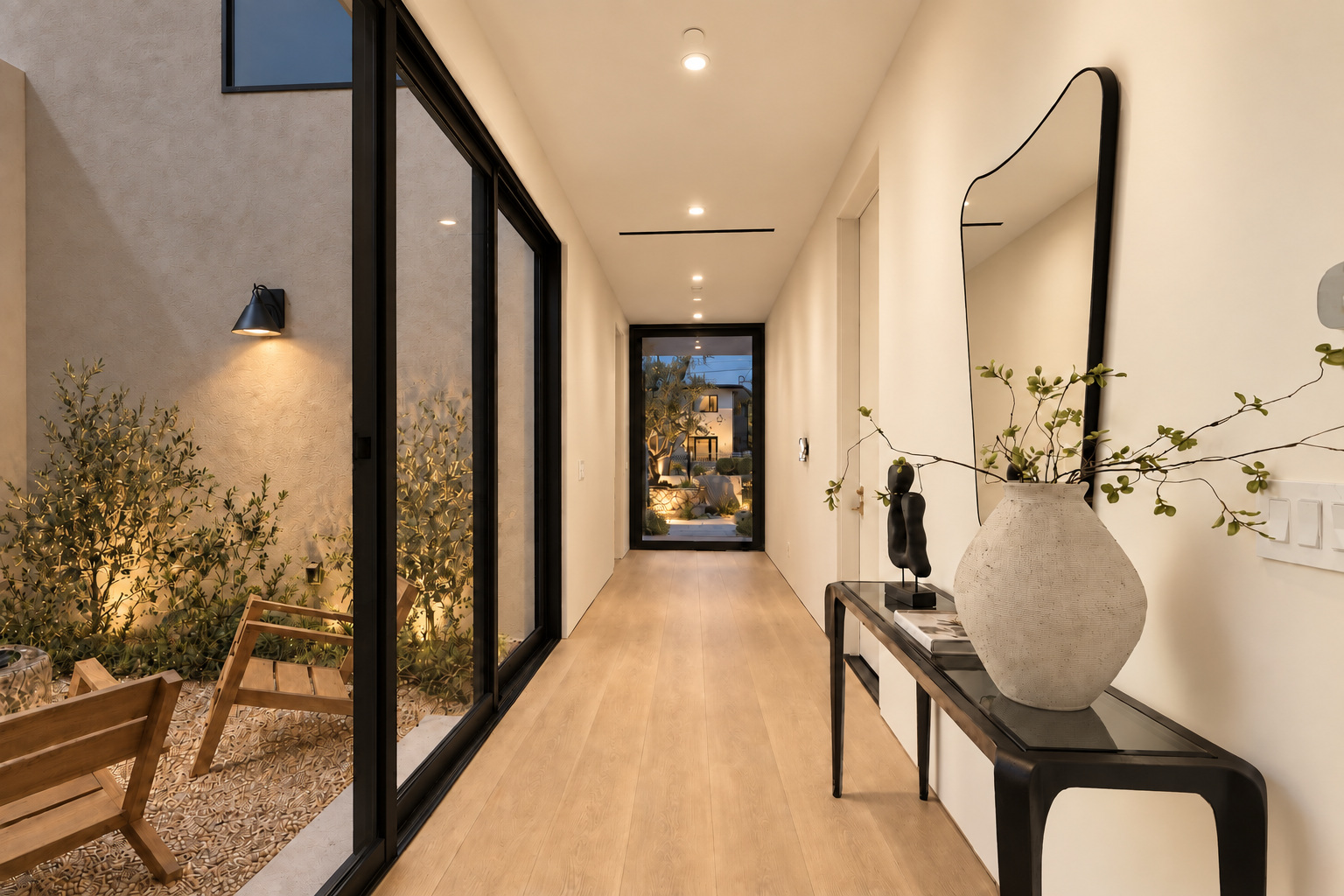 Contemporary front elevation by DG Builders