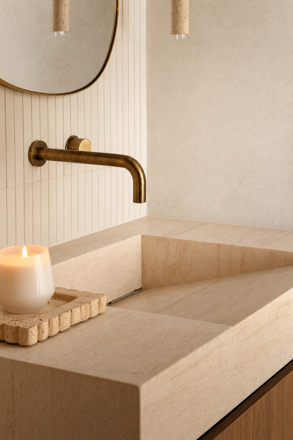 Quiet bath detail by DG Builders